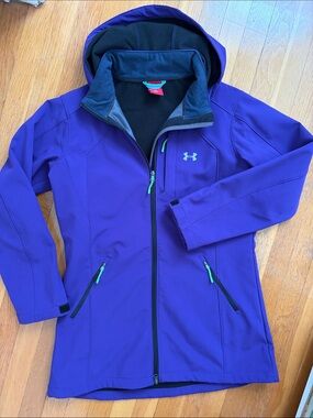 Under Armour Girls Size XXL Heavyweight Ski Snow Jacket Winter Coat Purple